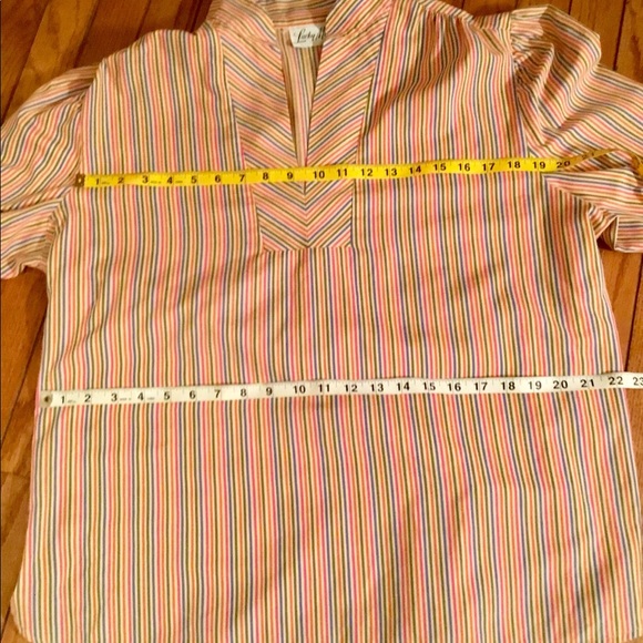 Great Cond”LUCKY ME” Vintage-Inspired Blouse 10/12 - Picture 7 of 8